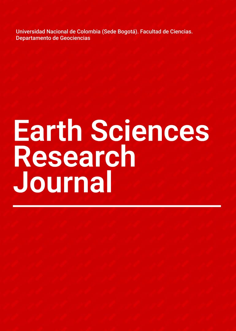 Portada revista Earth Sciences Research Journal (ESRJ) Vol. 28 Núm. 1