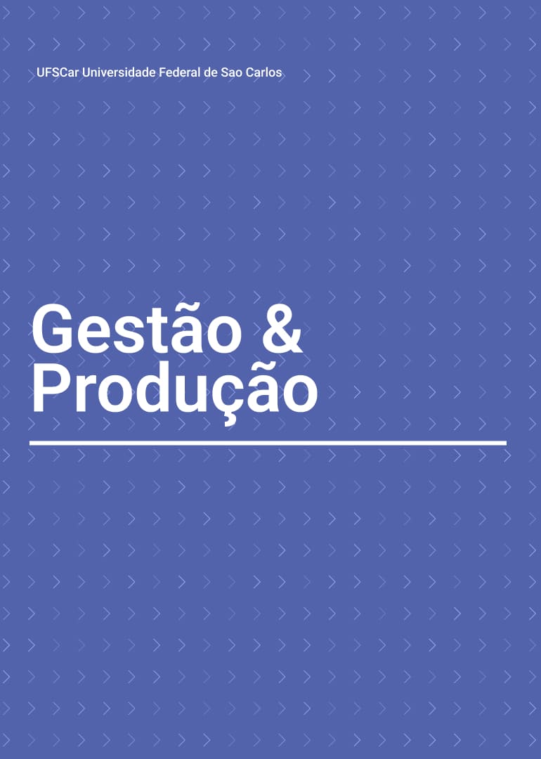 Portada revista Gestão & Produção Vol. 32