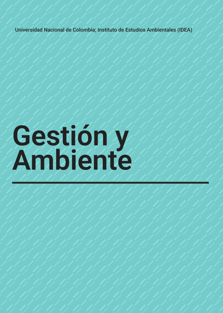 Portada revista Gestión y ambiente Vol. 25 Núm. 2