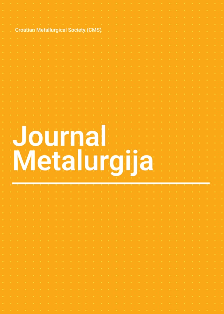 Portada revista Journal Metalurgija Vol. 61 Núm. 1