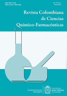 Revista Colombiana de Ciencias Qumico-Farmacuticas Vol. 34 No. 1