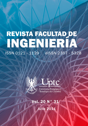 Revista facultad de Ingeniera Vol. 20 No.31