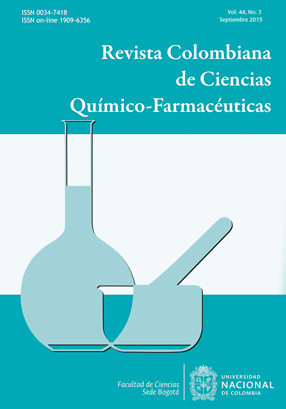 Revista Colombiana de Ciencias Qumico-Farmacuticas Vol. 44 No. 3