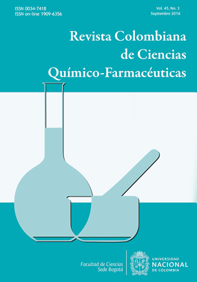 Revista Colombiana de Ciencias Qumico-Farmacuticas Vol. 45 No. 3