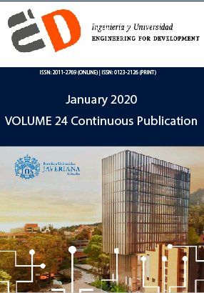 Ingeniera y Universidad: Engineering for Development Vol. 24 Continuous Publication