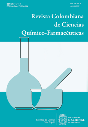 Revista Colombiana de Ciencias Qumico-Farmacuticas  Vol. 50 Nm. 2 (2021): Agosto