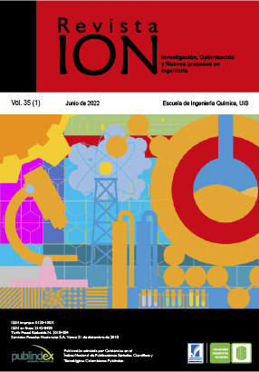 Revista ION - Investigacin, Optimizacin y Nuevos procesos en Ingenera  Vol. 35 Nm. 1